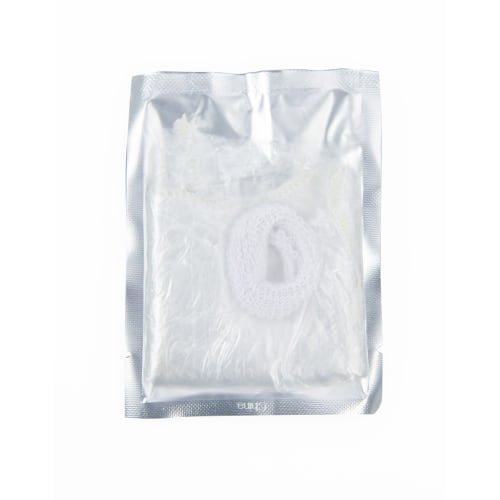 Platinum Collection Shower Cap, Flat Pack, Frosted Silver Polybag